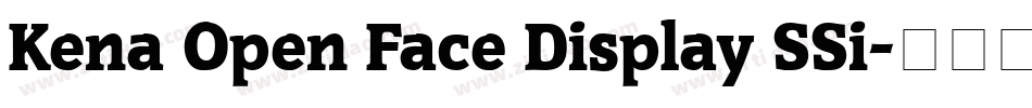 Kena Open Face Display SSi字体转换